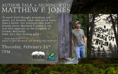 The Book Tavern announces Author Event February 26th @ 7pm