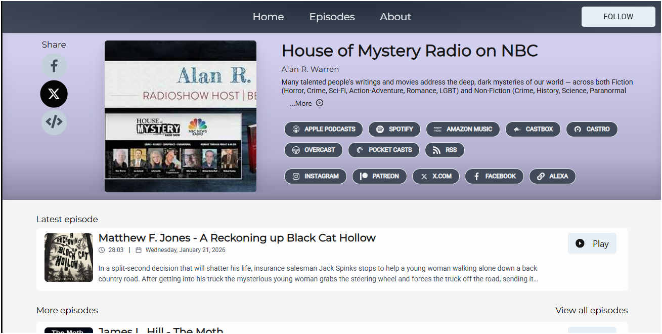 House of Mystery Radio on NBC