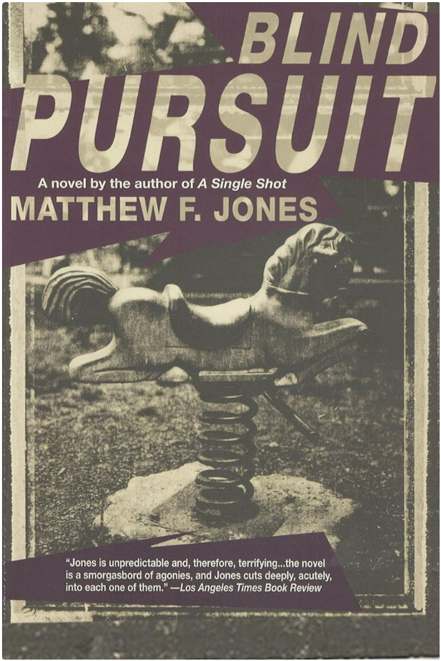 This is the book cover for Blind Pursuit.